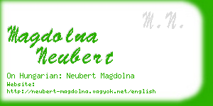 magdolna neubert business card